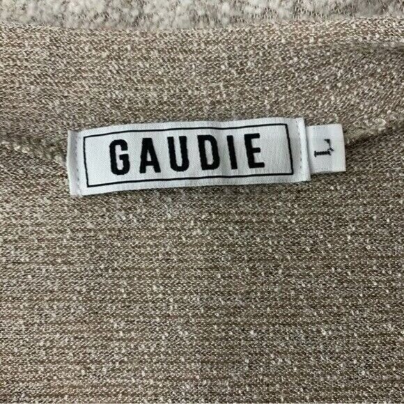 Gaudie Cream Long Sleeve Top Large Flowy Soft Knit Minimalist Style - Picture 5 of 6